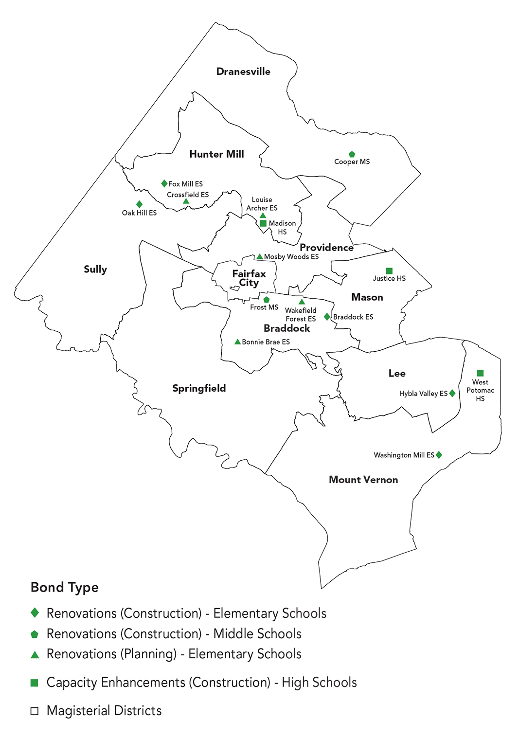 District Fairfax County Map